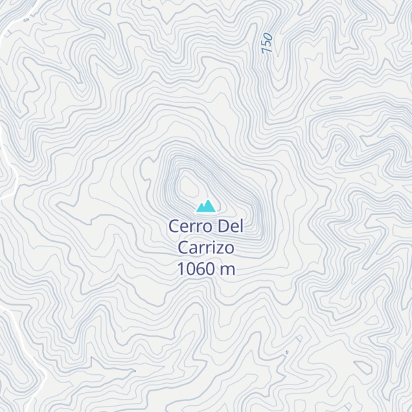 Map of Cerro Del Carrizo