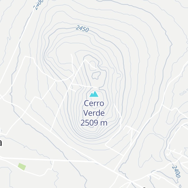 Map of Cerro Verde