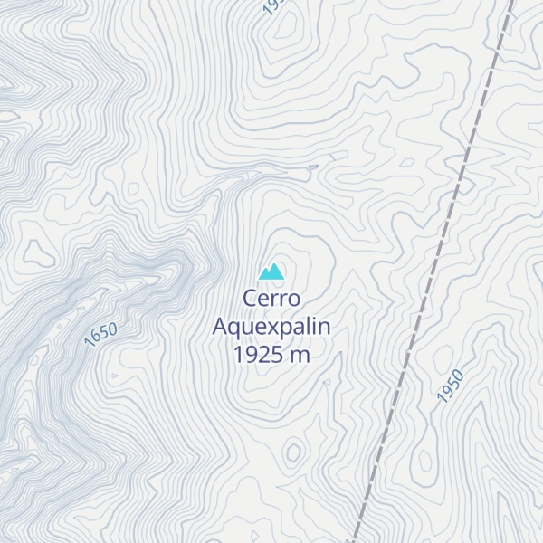 Map of Cerro Aquexpalin
