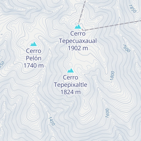 Map of Cerro Tepepixaltle