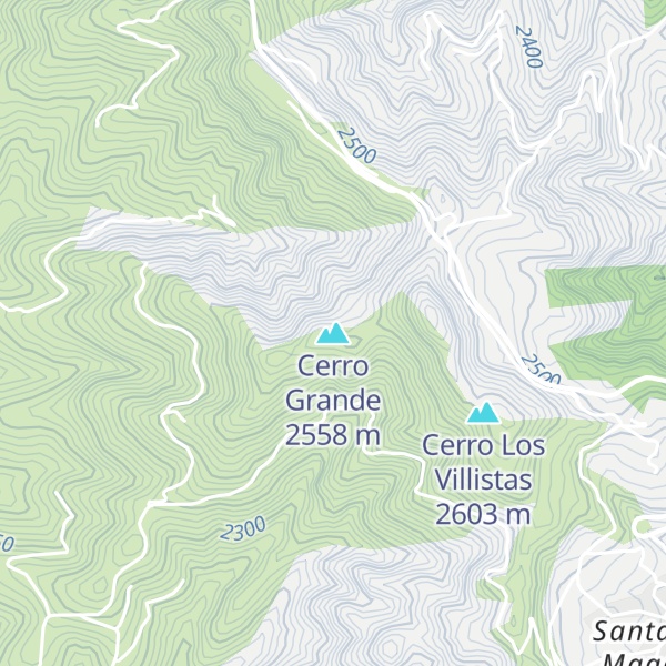 Map of Cerro Grande