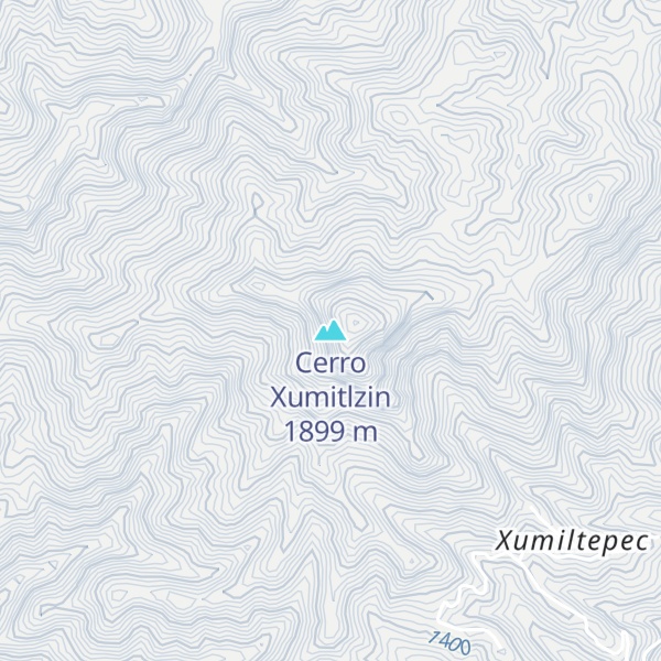 Map of Cerro Xumitlzin