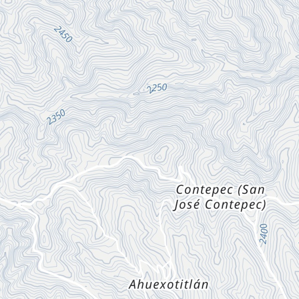 Map of Cerro Contepec