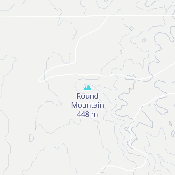 Map of Round Mountain