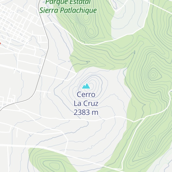 Map of Cerro La Cruz