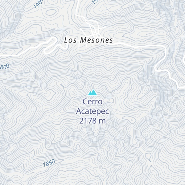 Map of Cerro Acatepec