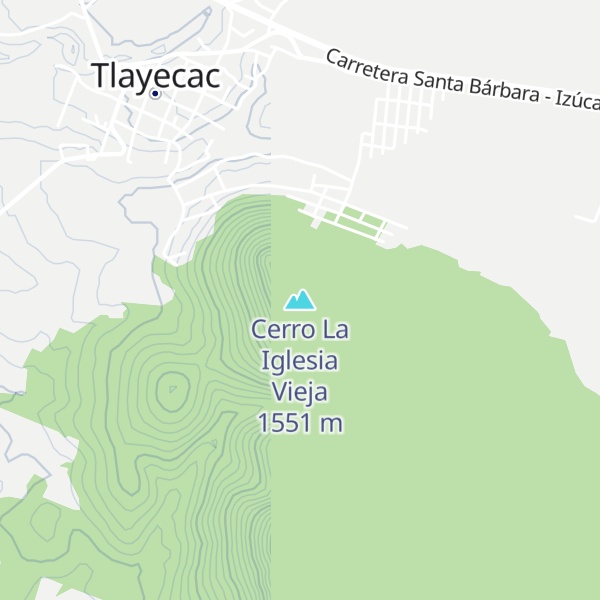 Map of Cerro La Iglesia Vieja