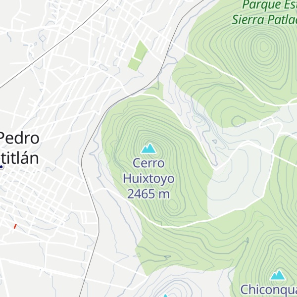 Map of Cerro Huixtoyo