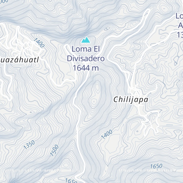 Map of Cerro Tepetlamaya