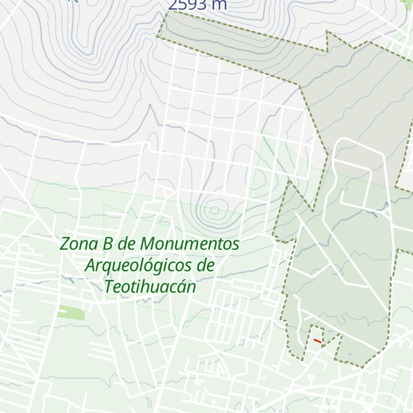 Map of Cerro Colorado