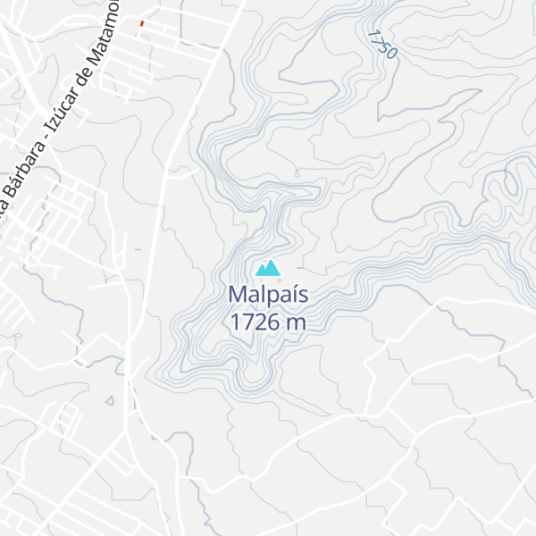 Map of Malpaís