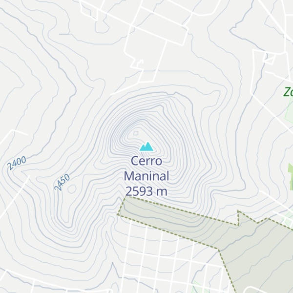 Map of Cerro Maninal
