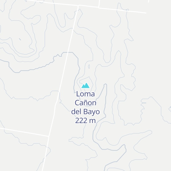 Map of Loma Cañon del Bayo