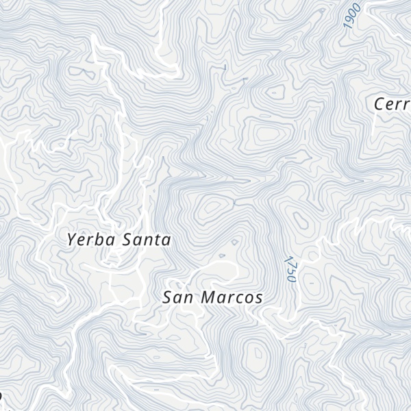 Map of Cerro Palo Espino