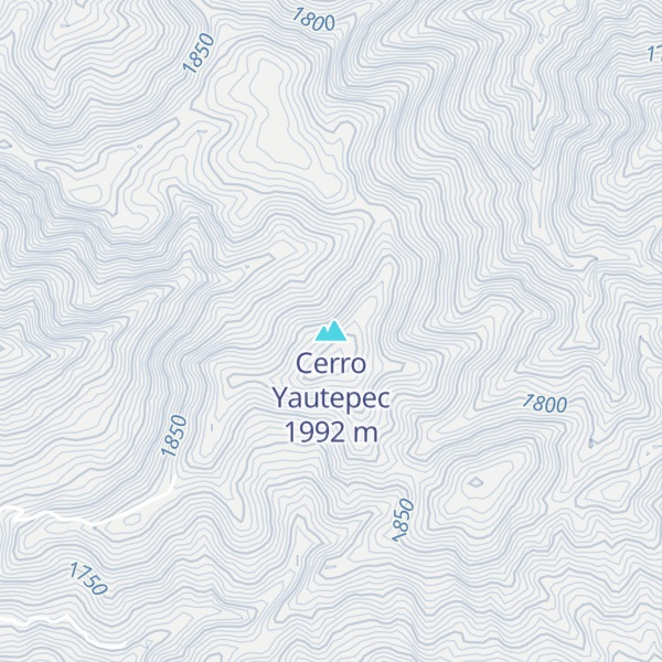 Map of Cerro Yautepec