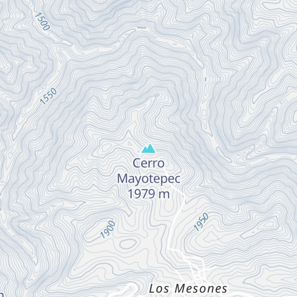 Map of Cerro Mayotepec