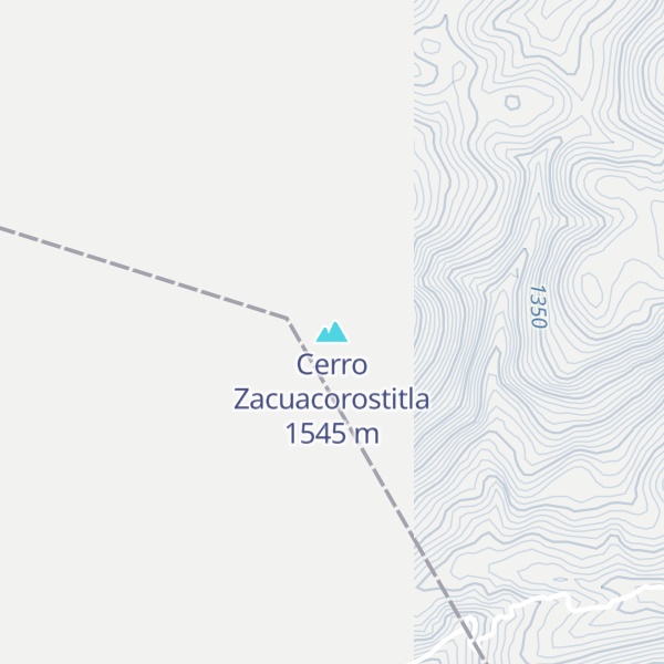 Map of Cerro Zacuacorostitla