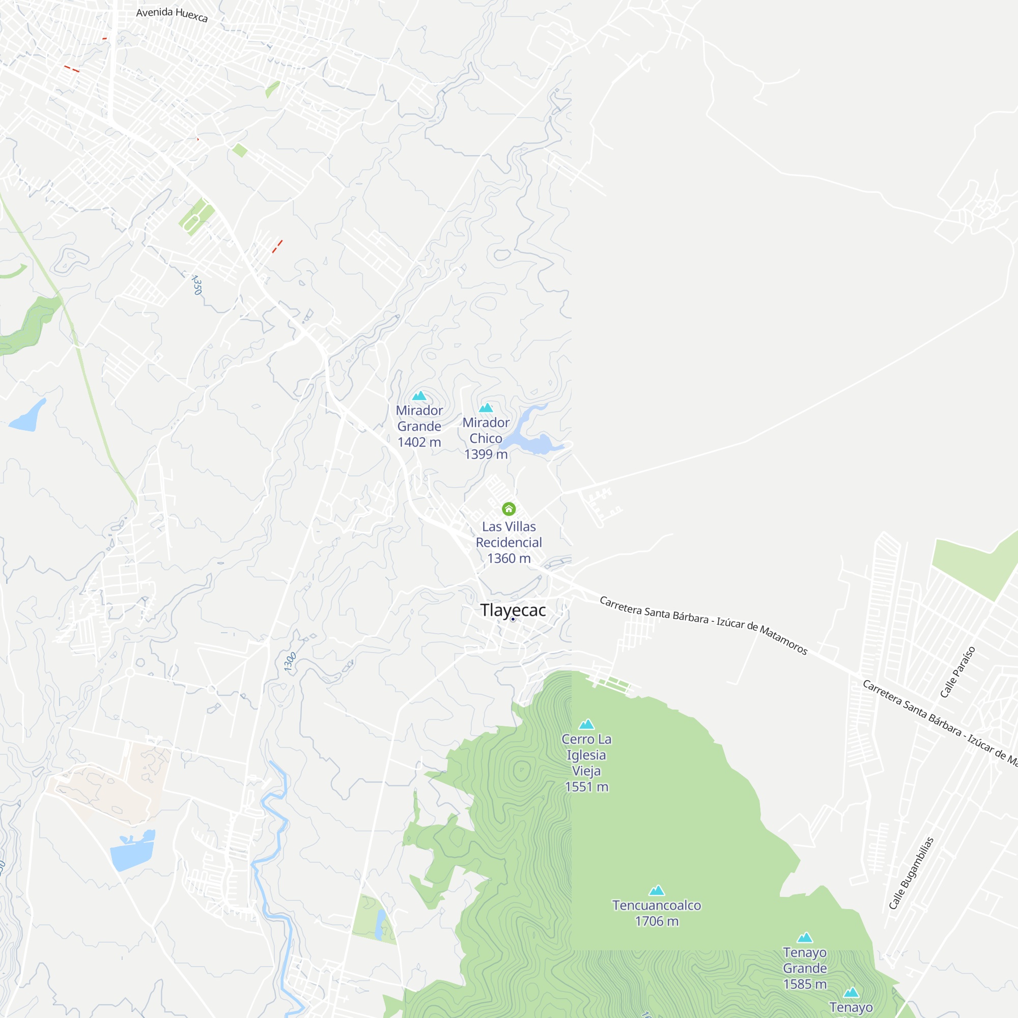 Las Villas Recidencial map