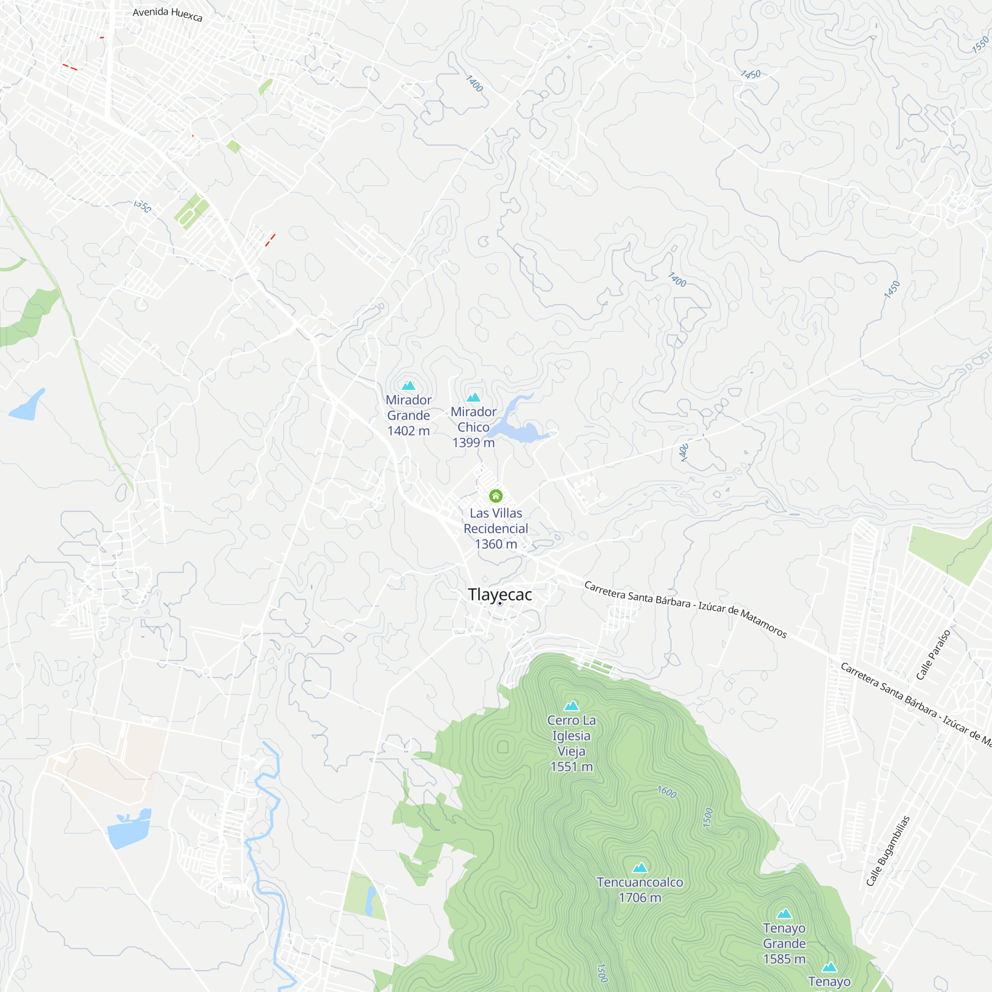 Las Villas Recidencial map