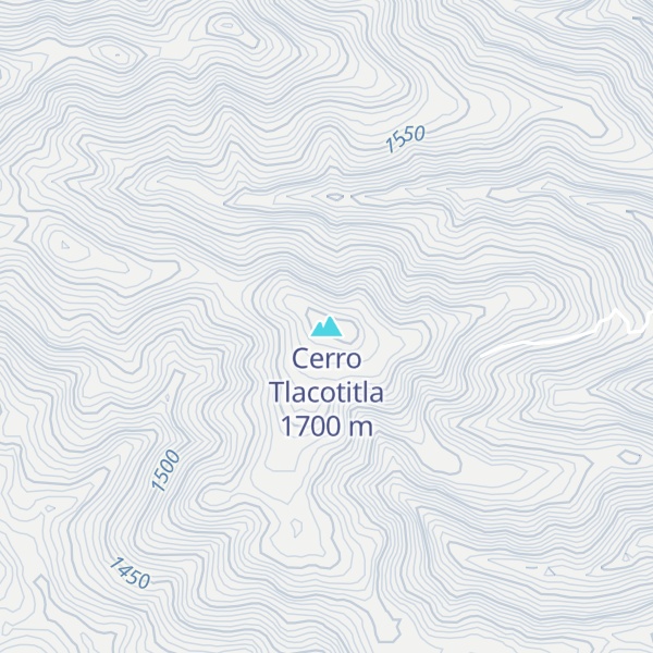Map of Cerro Tlacotitla