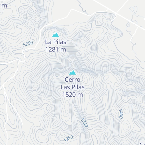 Map of Cerro Las Pilas