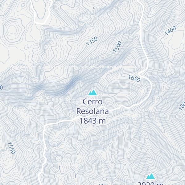 Map of Cerro Resolana