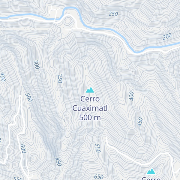 Map of Cerro Cuaximatl