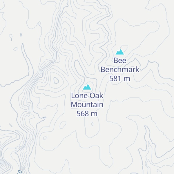 Map of Lone Oak Mountain