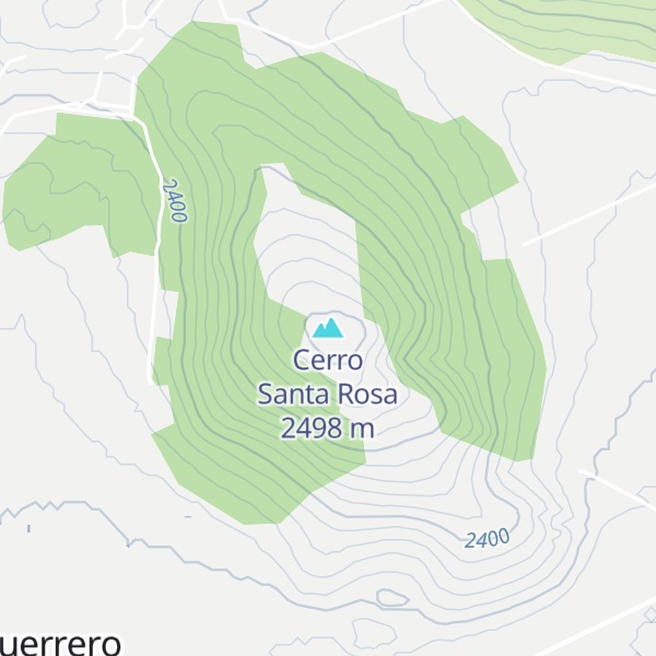 Map of Cerro Santa Rosa