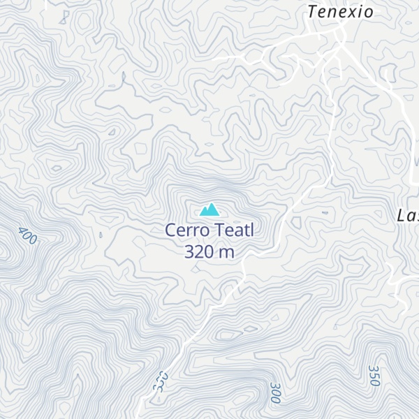 Map of Cerro Teatl