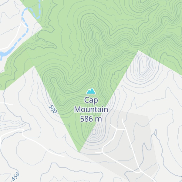 Map of Cap Mountain
