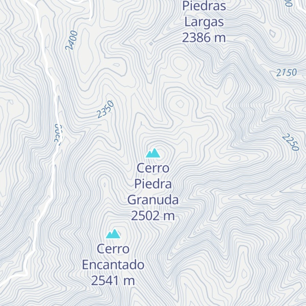 Map of Cerro Piedra Granuda