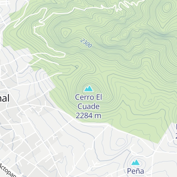 Map of Cerro El Cuade
