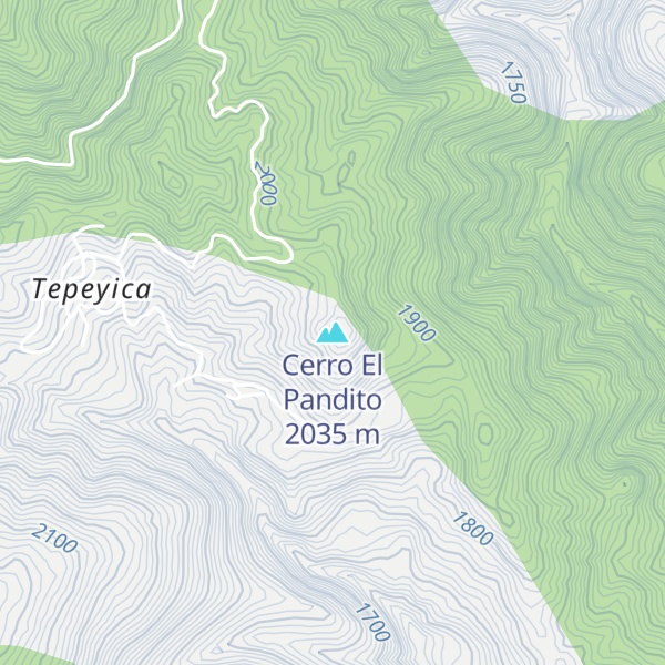 Map of Cerro El Pandito