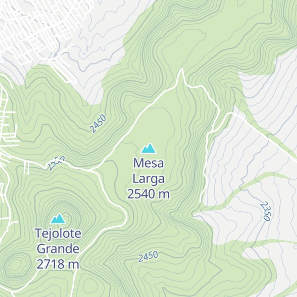Map of Mesa Larga