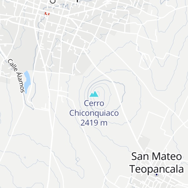 Map of Cerro Chiconquiaco