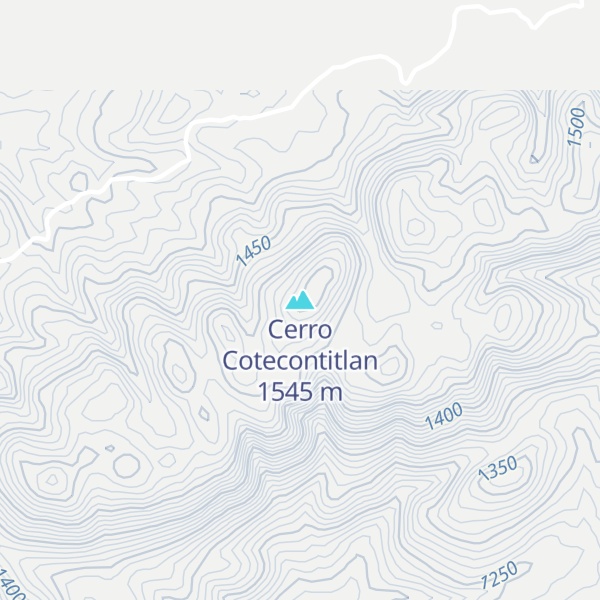 Map of Cerro Cotecontitlan