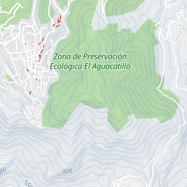 Map of Cerro El Aguacatillo