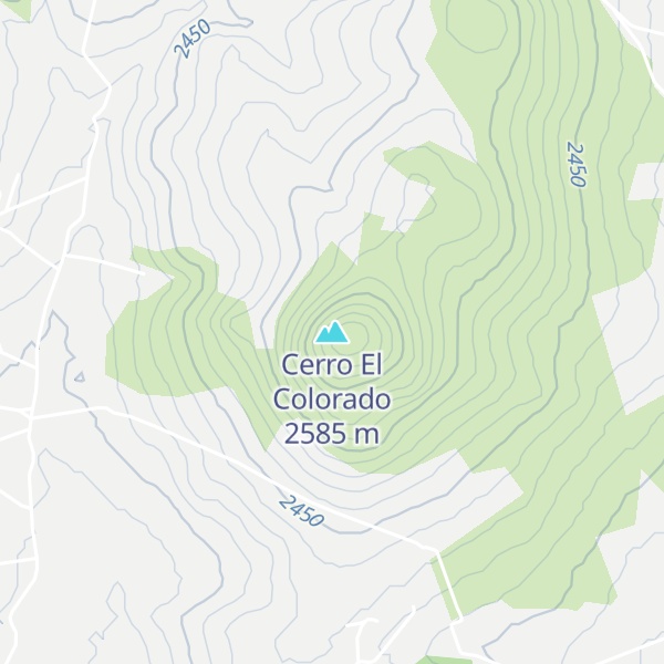 Map of Cerro El Colorado