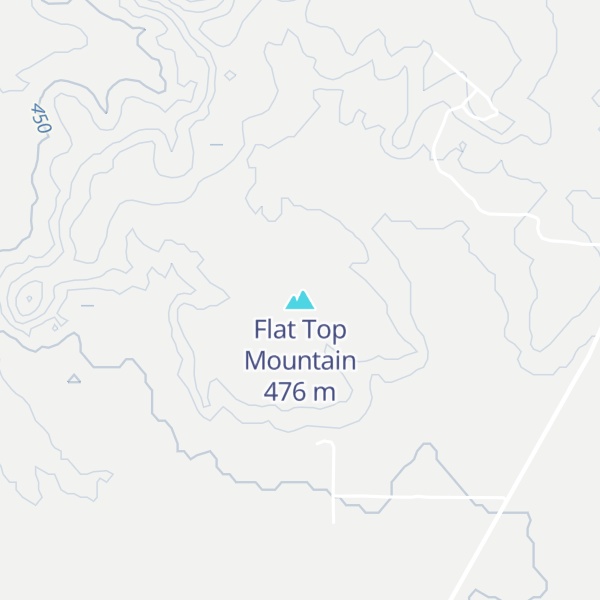 Map of Flat Top Mountain