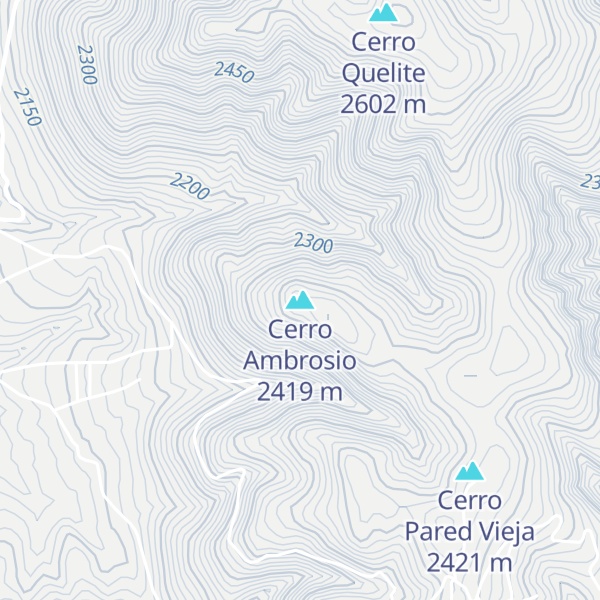 Map of Cerro Ambrosio