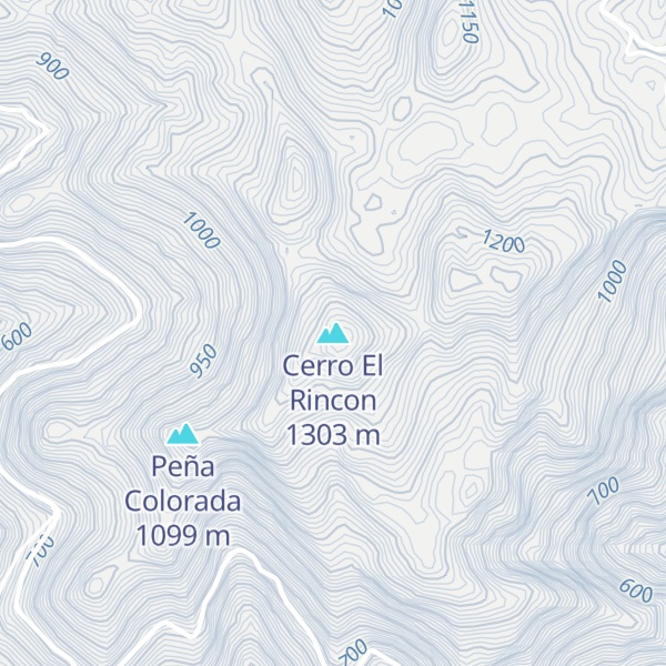Map of Cerro El Rincon