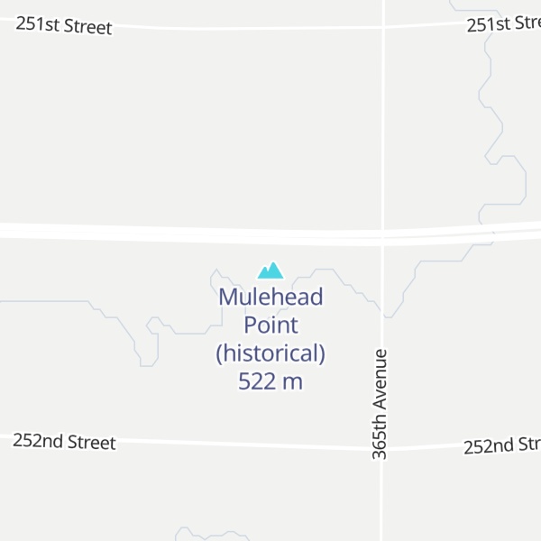 Map of Mulehead Point (historical)