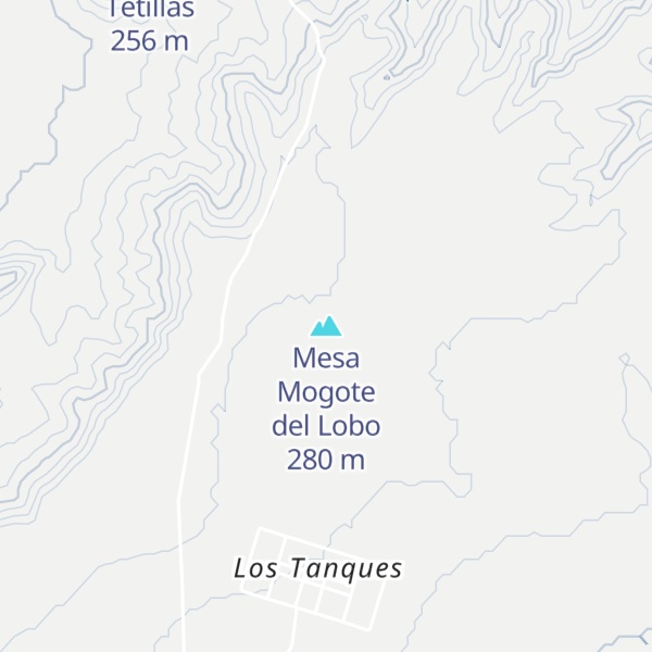 Map of Mesa Mogote del Lobo