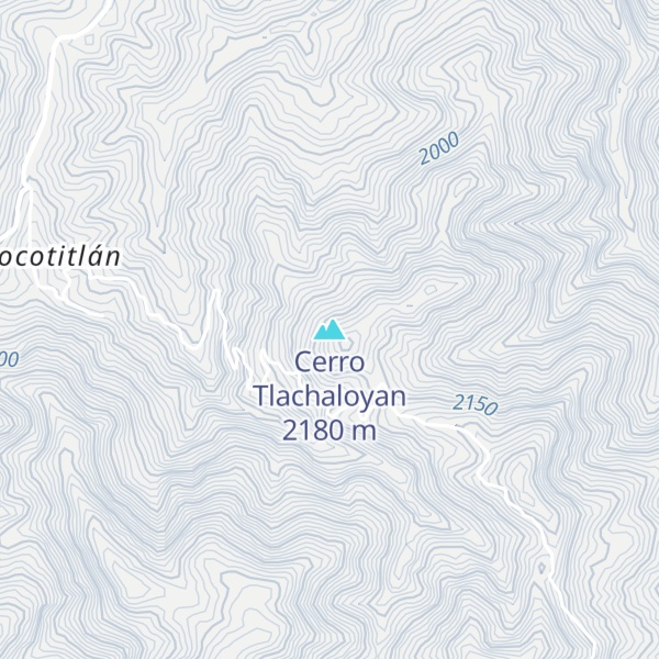 Map of Cerro Tlachaloyan