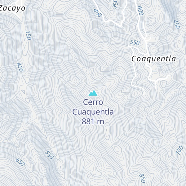 Map of Cerro Cuaquentla