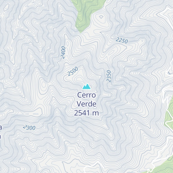 Map of Cerro Verde