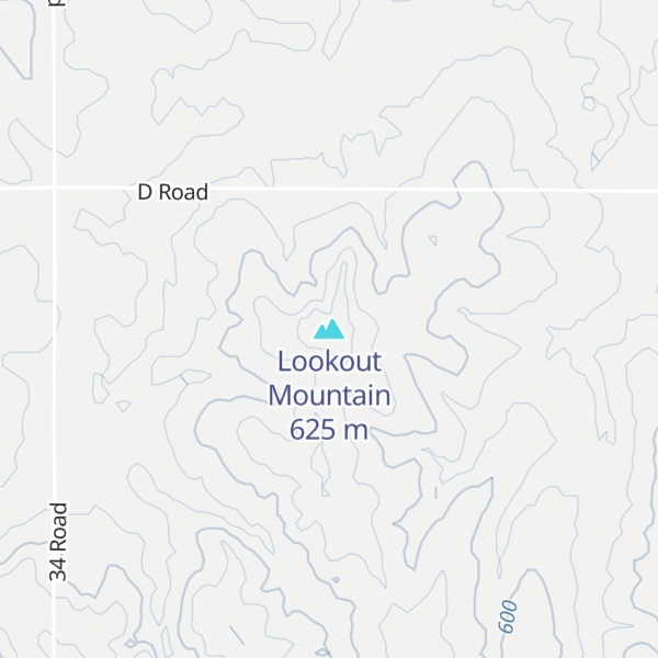 Map of Lookout Mountain