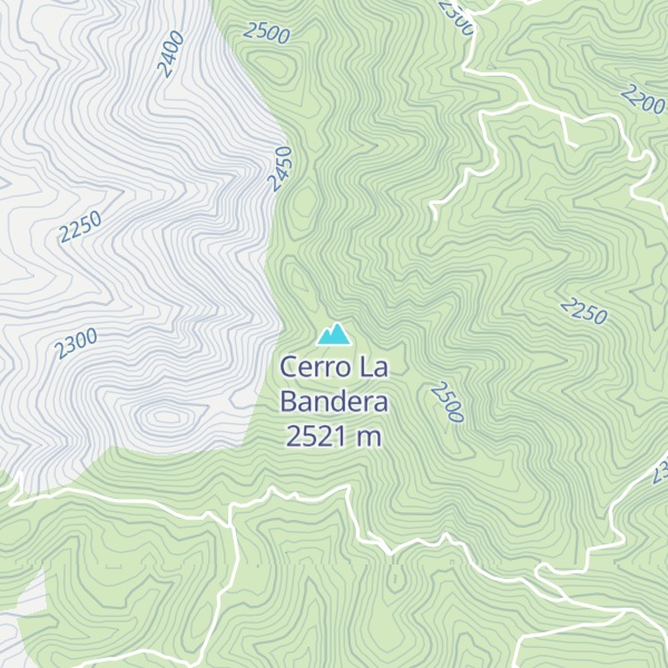 Map of Cerro La Bandera