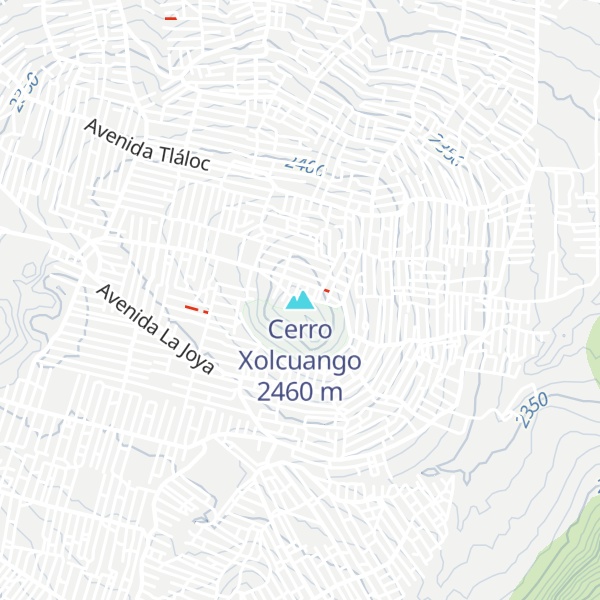 Map of Cerro Xolcuango